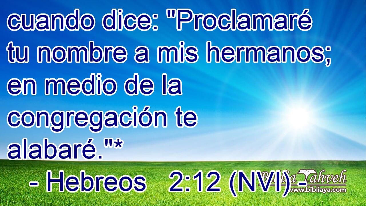  cuando dice: 