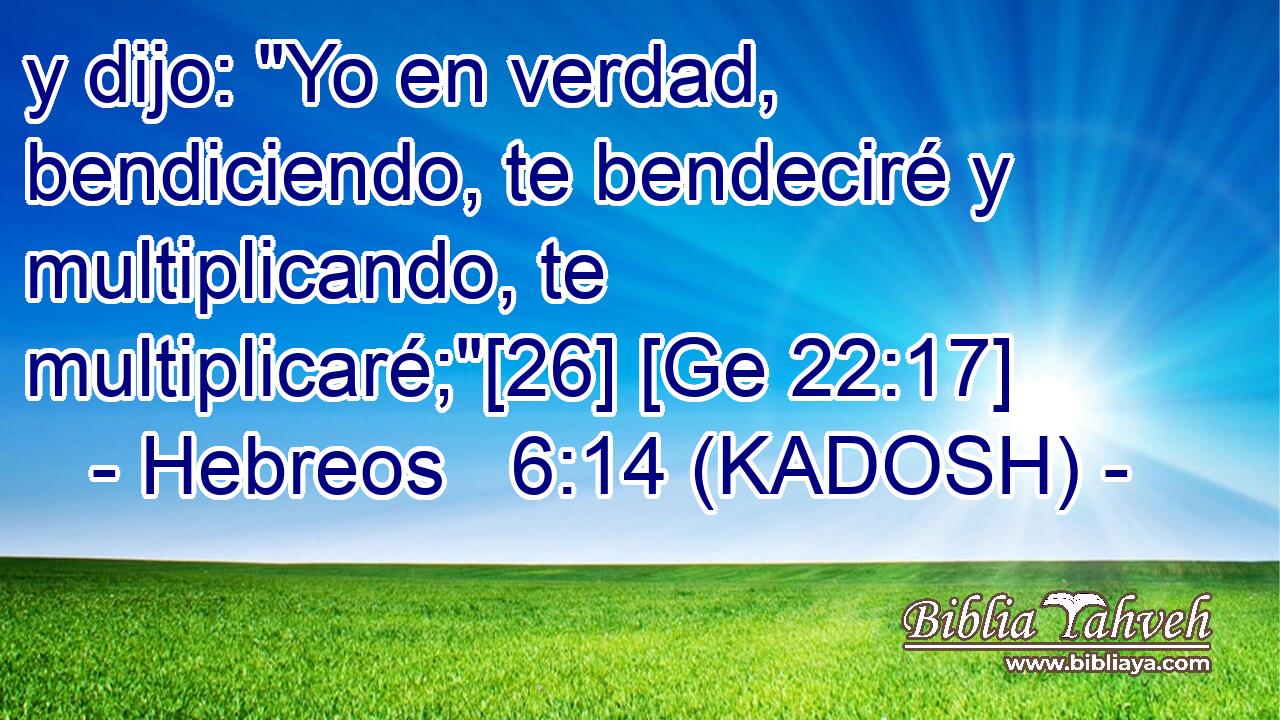  y dijo: 