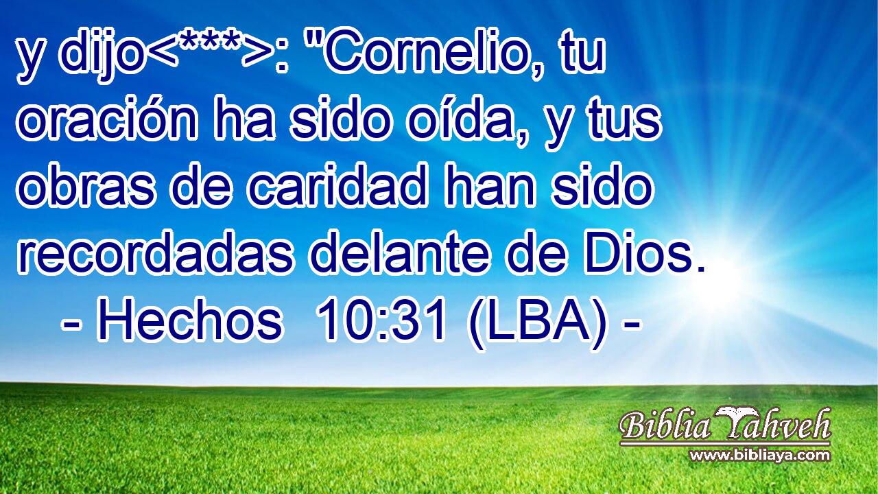 y dijo: 
