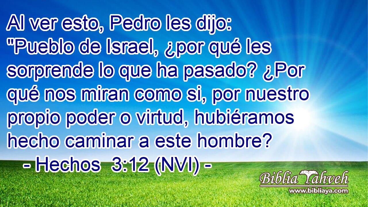  Al ver esto, Pedro les dijo: 