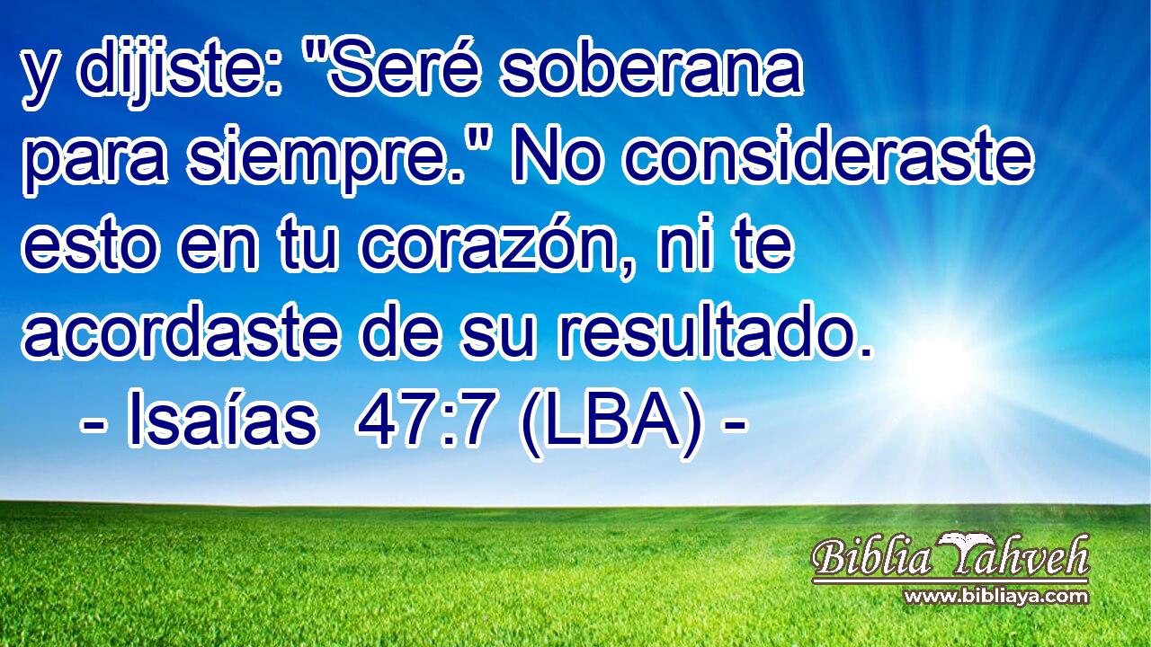 y dijiste: 