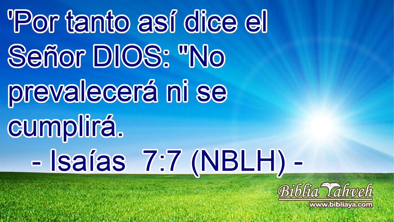  'Por tanto así dice el Señor DIOS: 