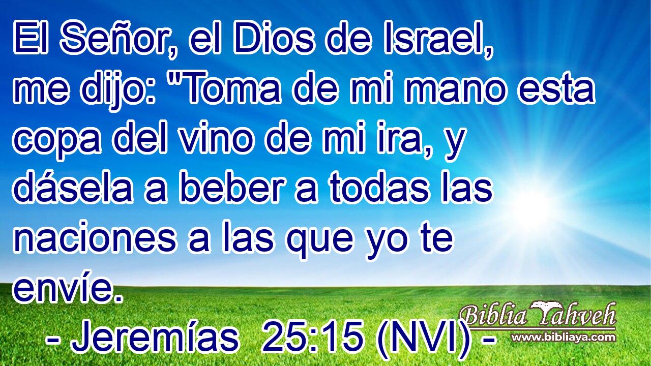 El Señor, el Dios de Israel, me dijo: 