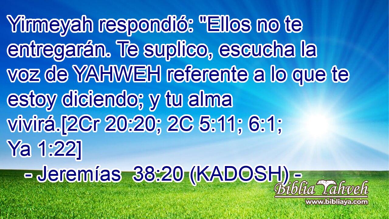  Yirmeyah respondió: 