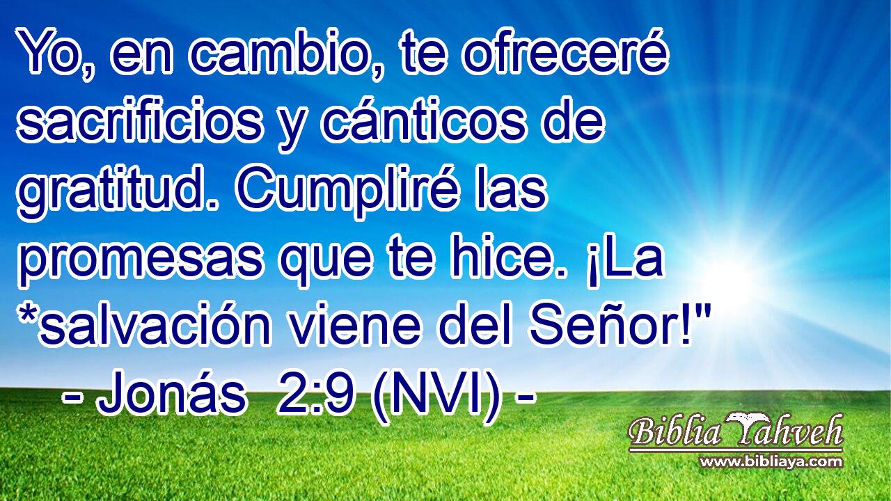  Yo, en cambio, te ofreceré sacrificios y cánticos de gratitud. Cumpliré las promesas que te hice. ¡La *salvación viene del Señor!