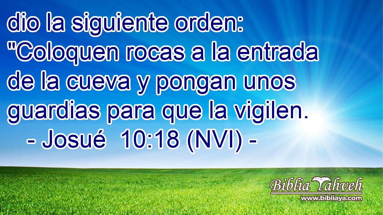  dio la siguiente orden: 