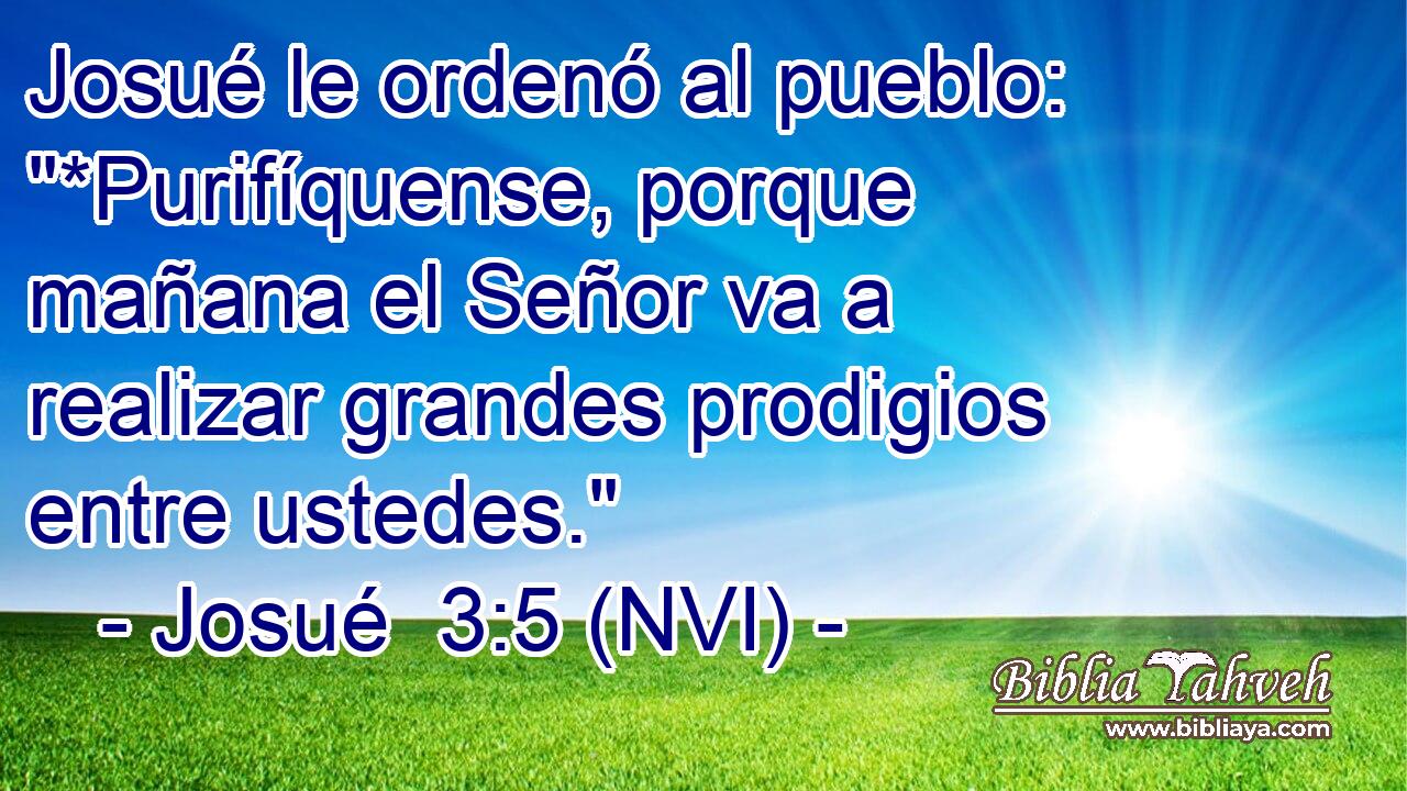 Josué le ordenó al pueblo: 