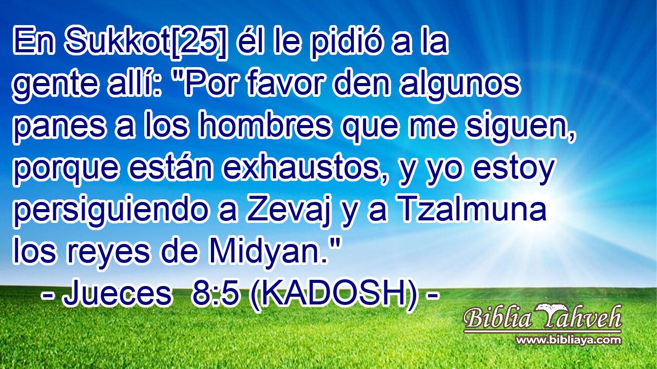  En Sukkot[25] él le pidió a la gente allí: 