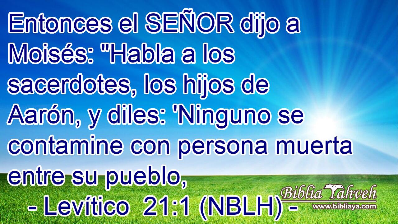  Entonces el SEÑOR dijo a Moisés: 
