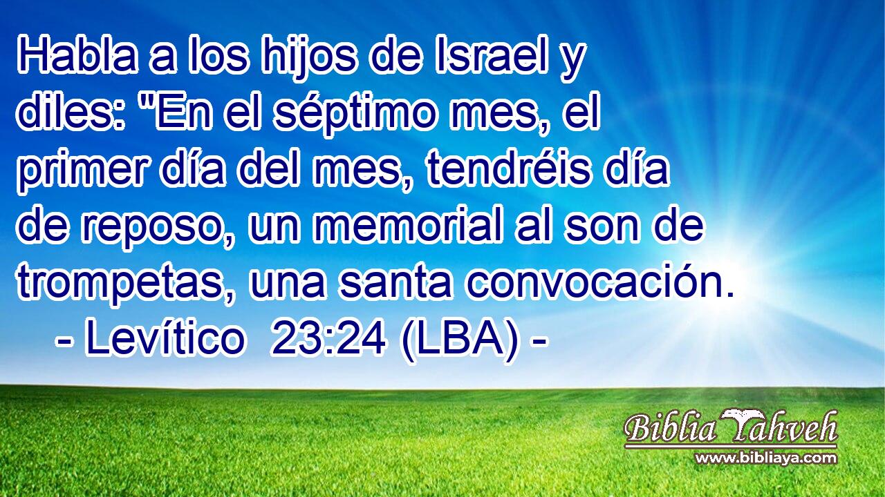 Habla a los hijos de Israel y diles: 
