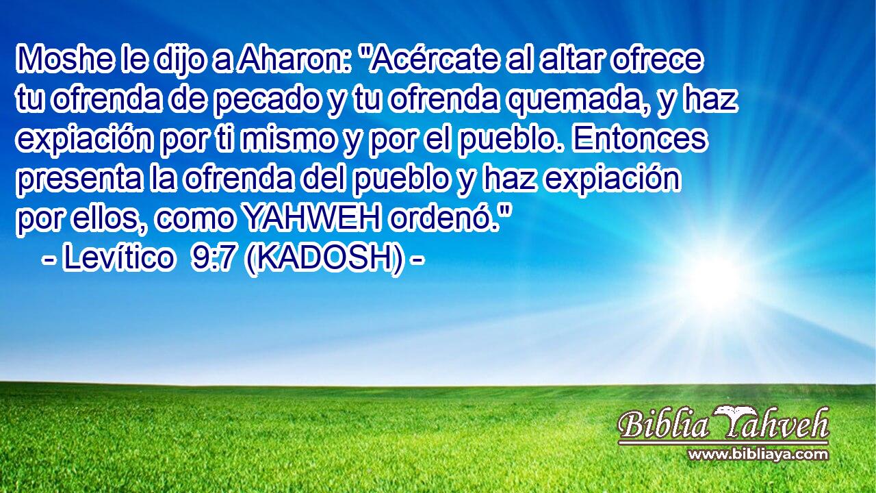  Moshe le dijo a Aharon: 