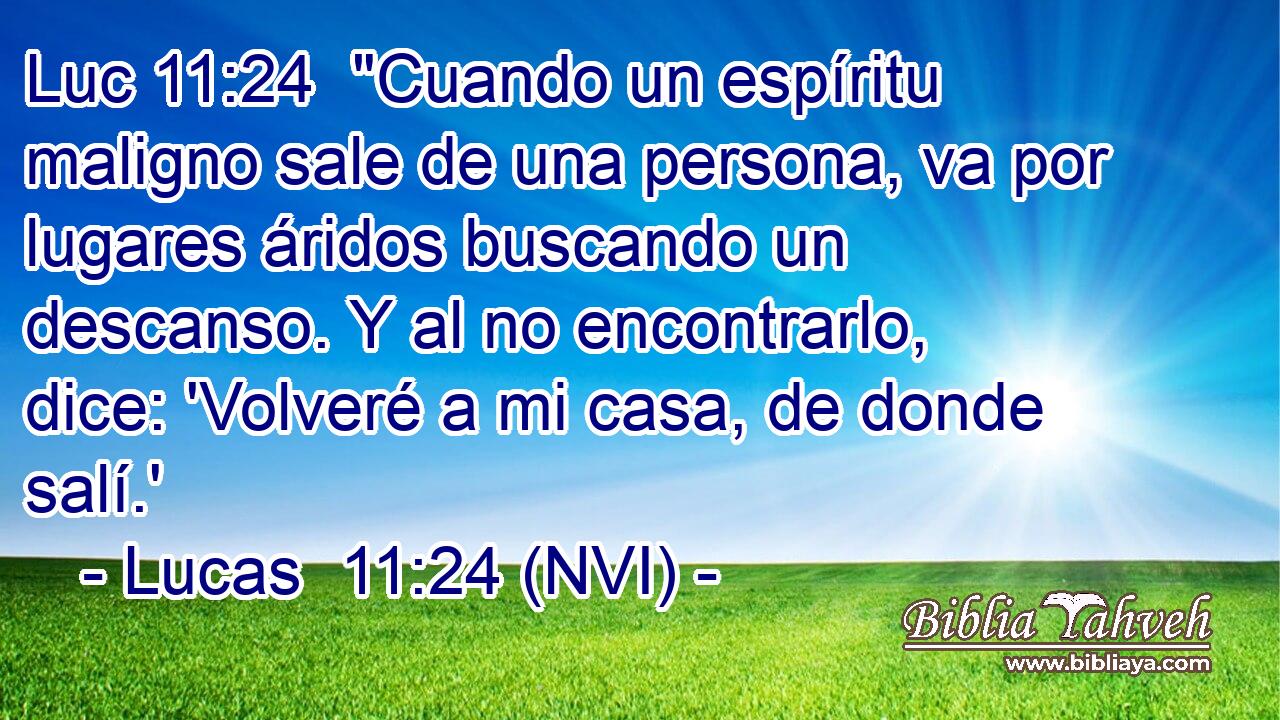 Luc 11:24  