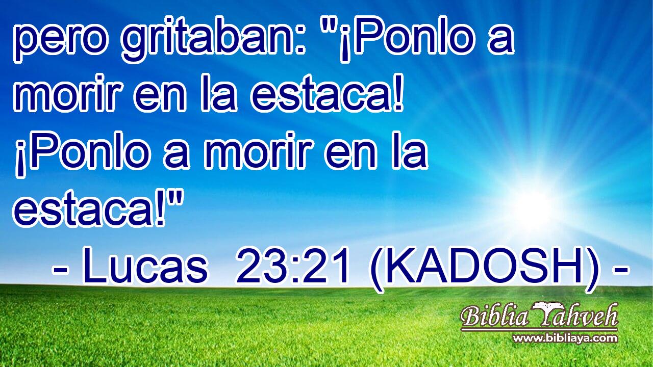  pero gritaban: 