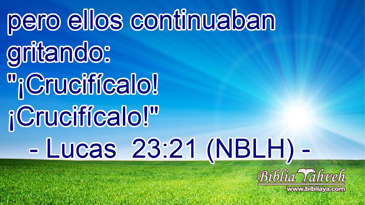  pero ellos continuaban gritando: 