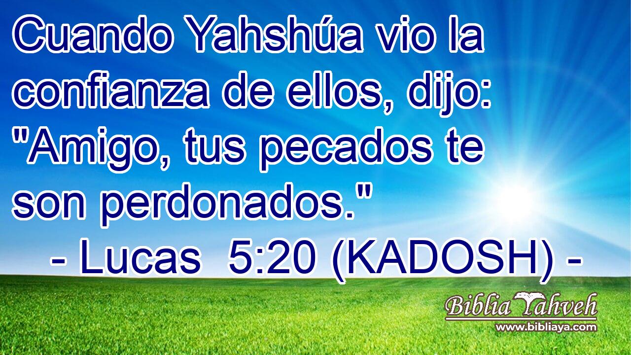  Cuando Yahshúa vio la confianza de ellos, dijo: 