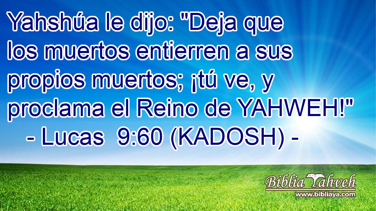  Yahshúa le dijo: 