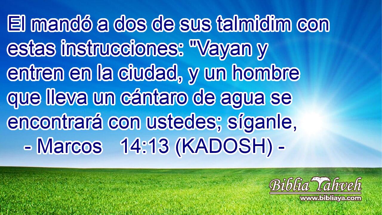  El mandó a dos de sus talmidim con estas instrucciones: 
