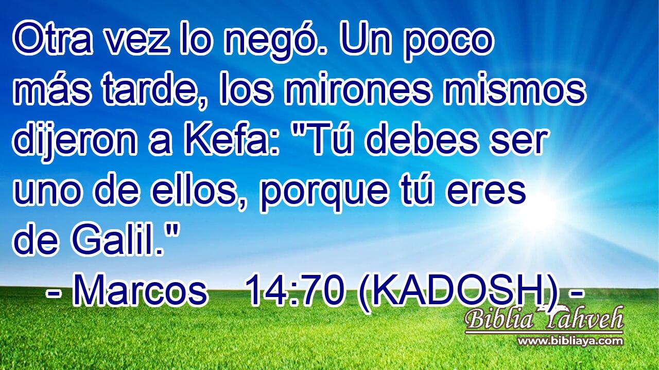  Otra vez lo negó. Un poco más tarde, los mirones mismos dijeron a Kefa: 