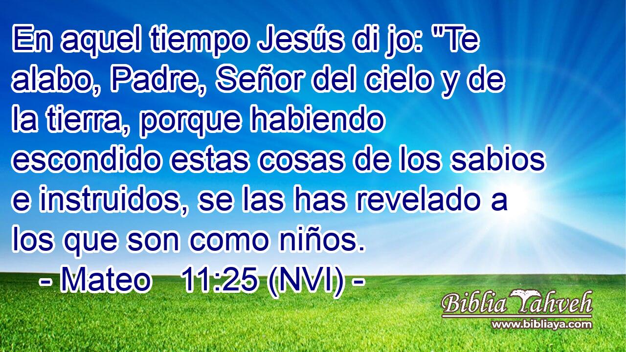  En aquel tiempo Jesús di jo: 