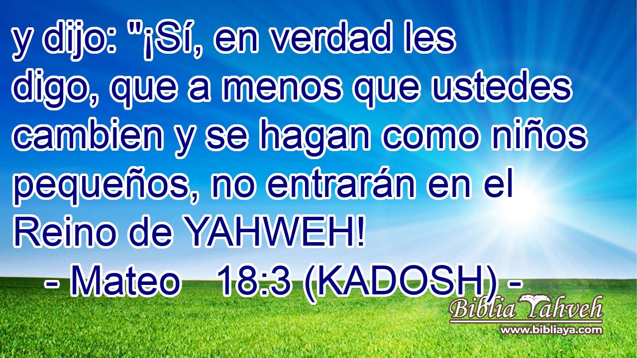  y dijo: 