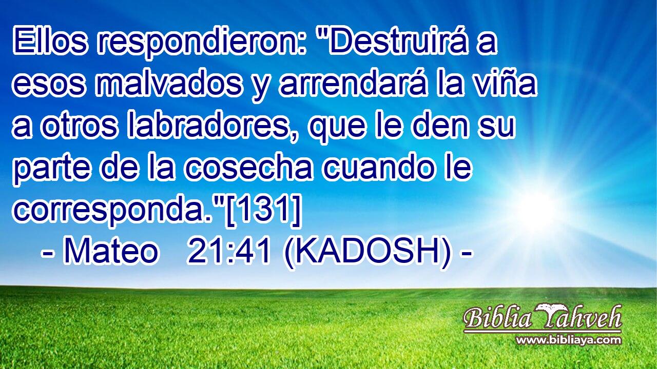  Ellos respondieron: 