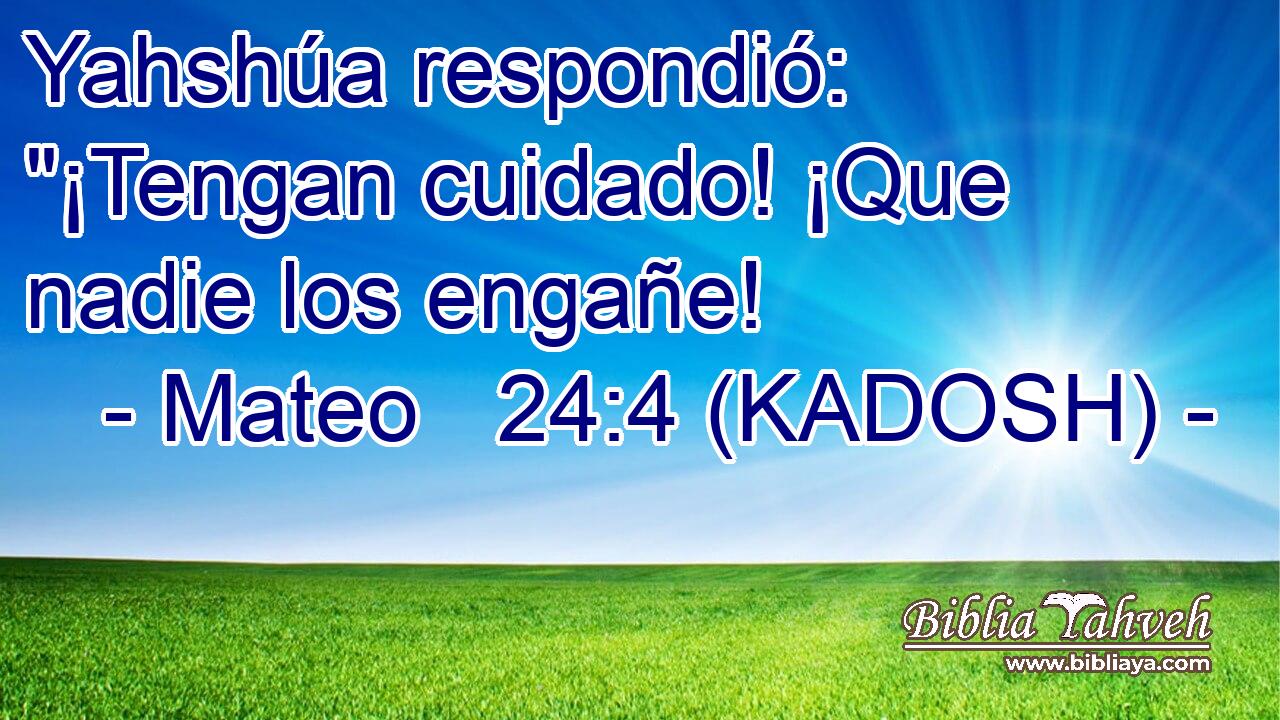  Yahshúa respondió: 