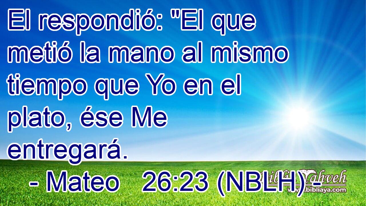  El respondió: 