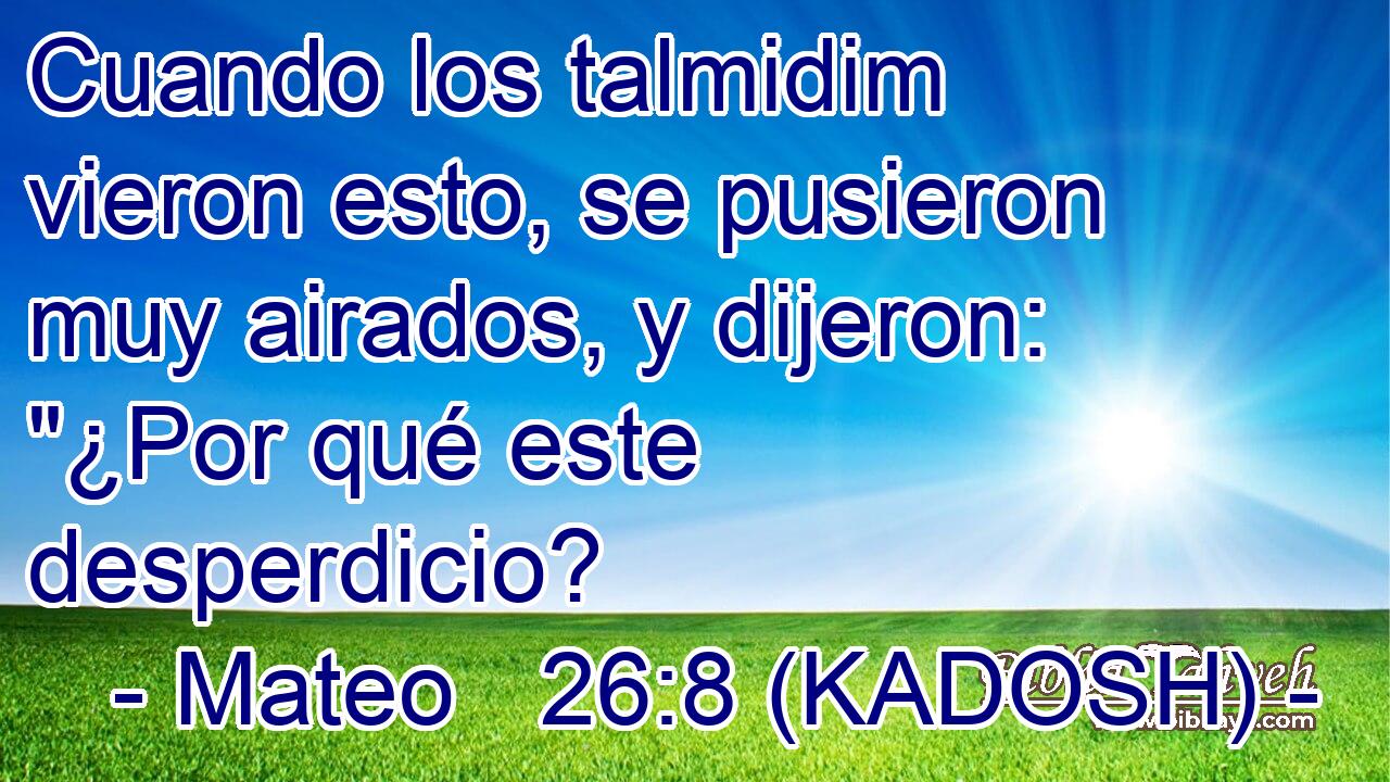  Cuando los talmidim vieron esto, se pusieron muy airados, y dijeron: 