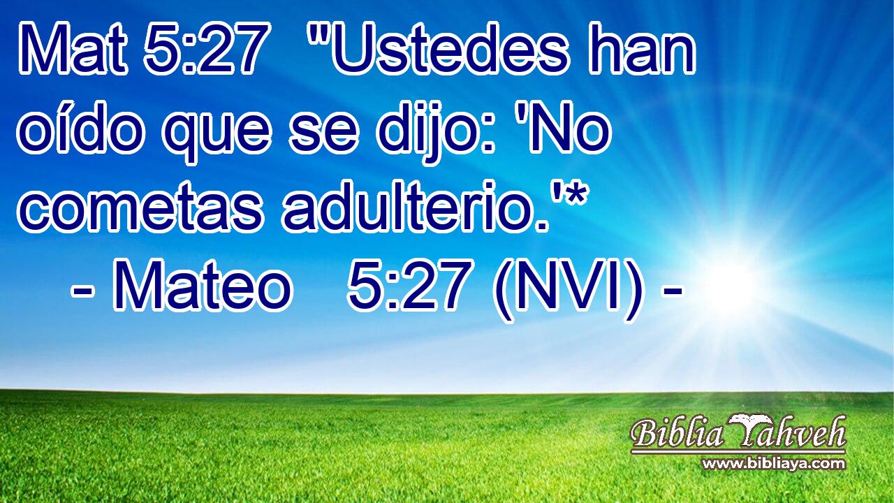 Mat 5:27  