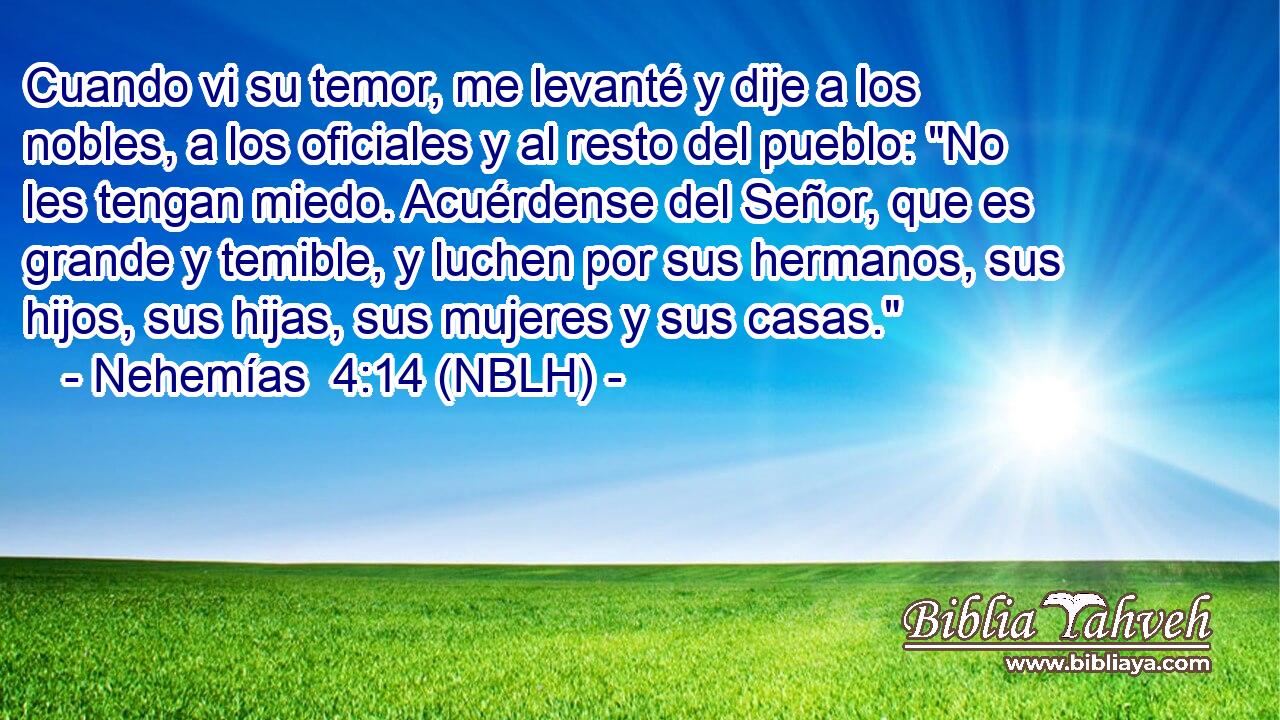  Cuando vi su temor, me levanté y dije a los nobles, a los oficiales y al resto del pueblo: 
