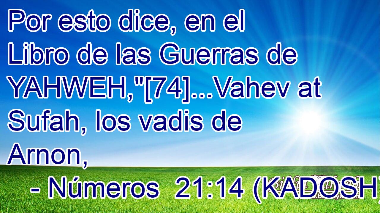  Por esto dice, en el Libro de las Guerras de YAHWEH,