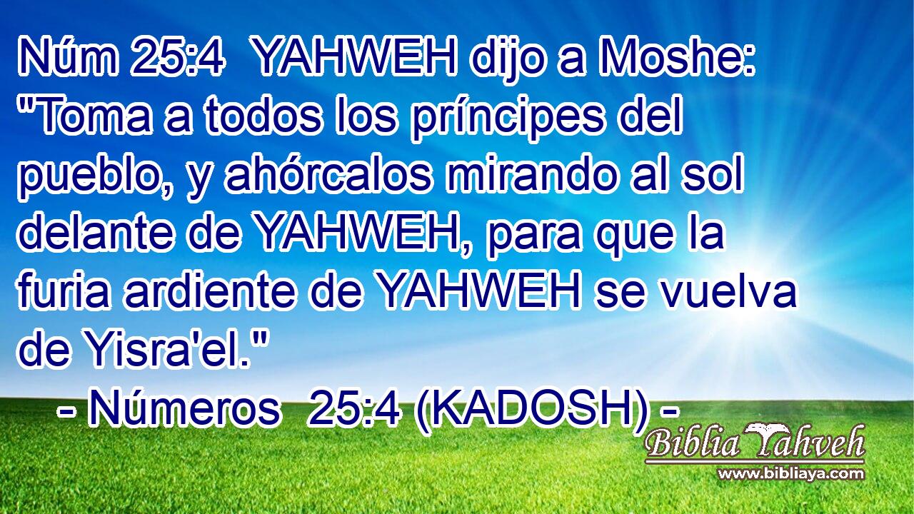  YAHWEH dijo a Moshe: 