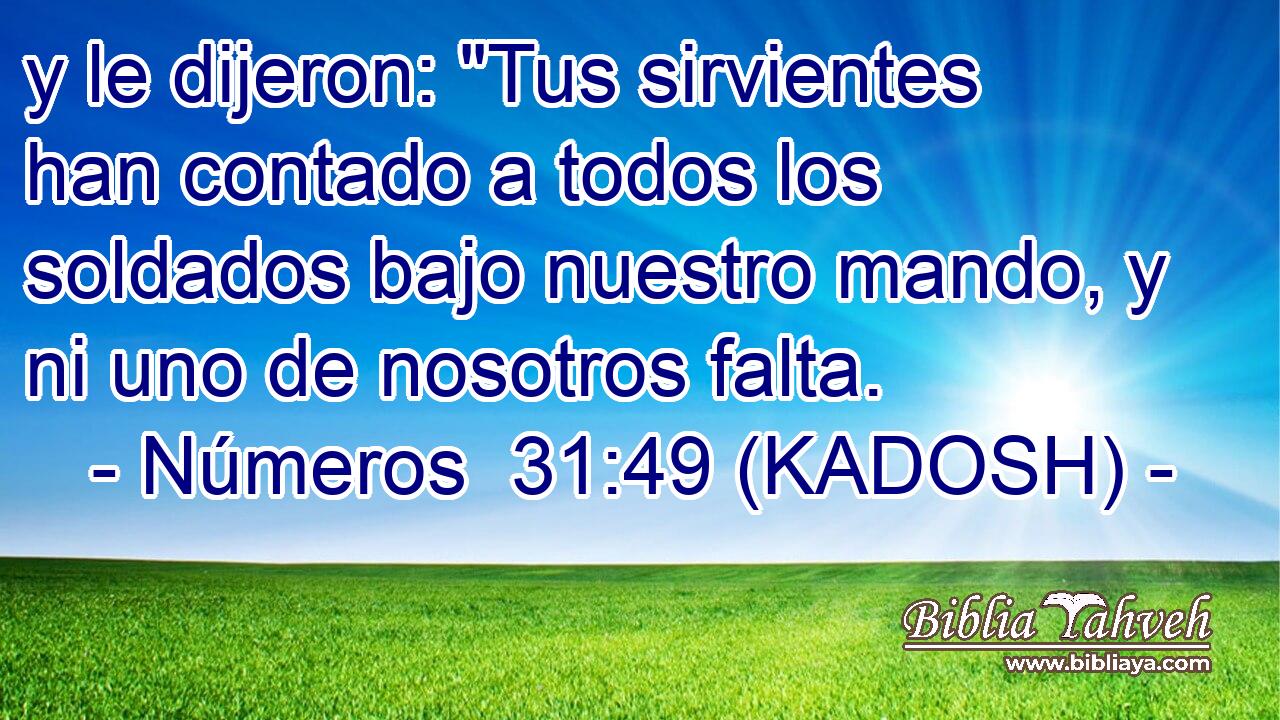  y le dijeron: 
