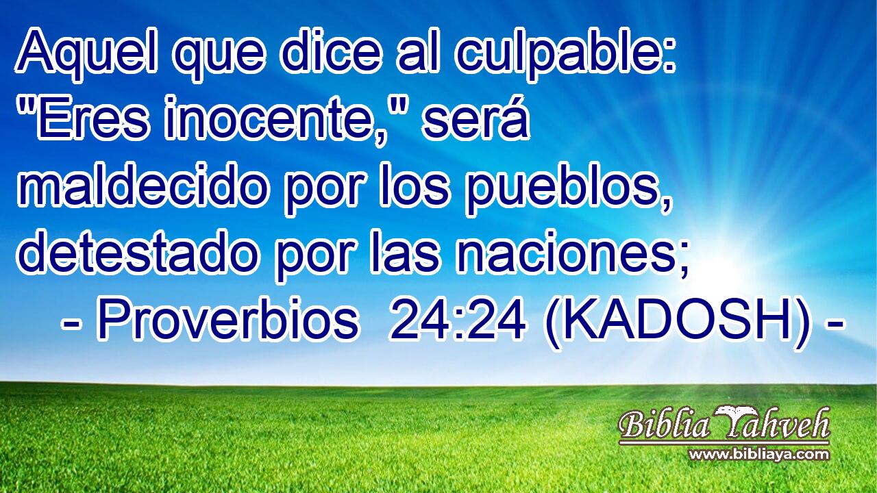  Aquel que dice al culpable: 