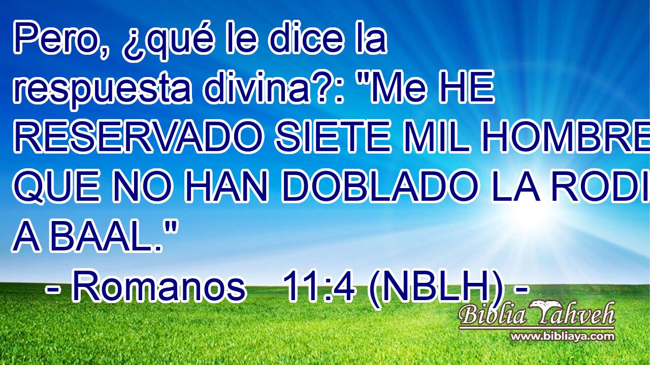  Pero, ¿qué le dice la respuesta divina?: 
