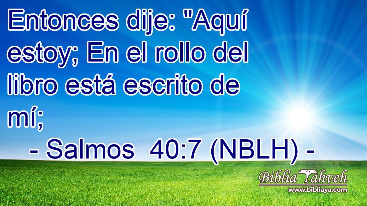  Entonces dije: 