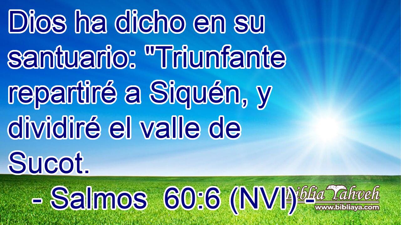  Dios ha dicho en su santuario: 