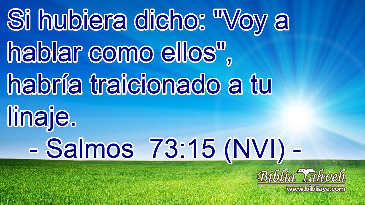  Si hubiera dicho: 