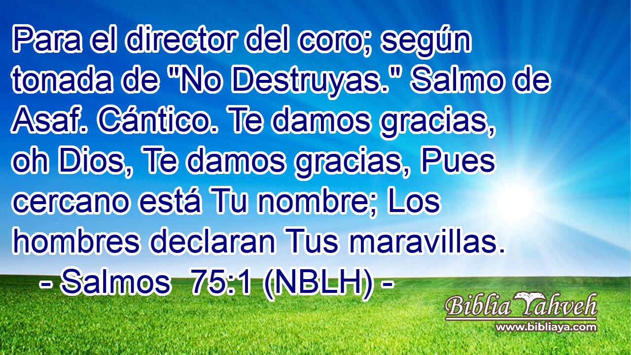  Para el director del coro; según tonada de 
