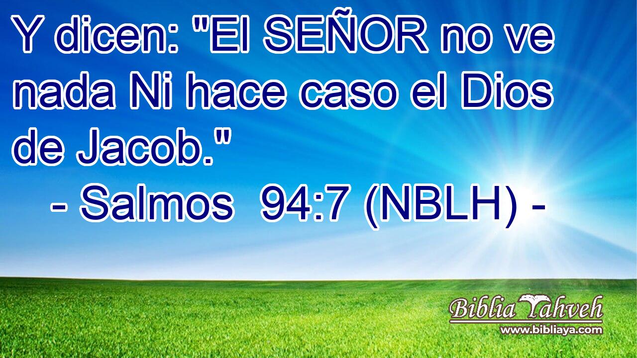  Y dicen: 