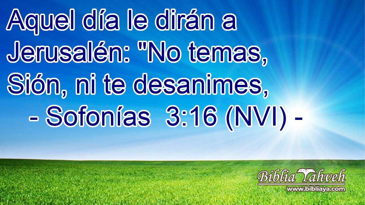  Aquel día le dirán a Jerusalén: 
