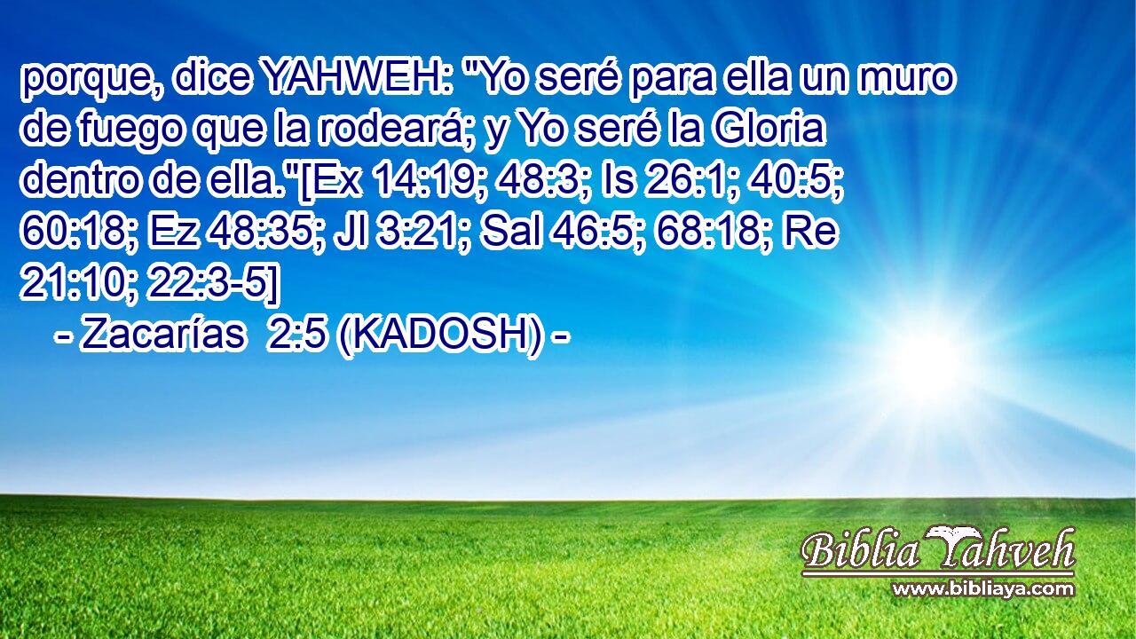  porque, dice YAHWEH: 